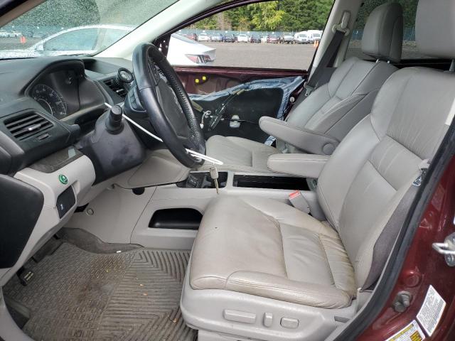 5J6RM4H75CL079182 - 2012 HONDA CR-V EXL Bordeaux photo 7