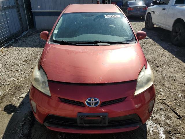 JTDKN3DU2C1531367 - 2012 TOYOTA PRIUS 红色 照片 5