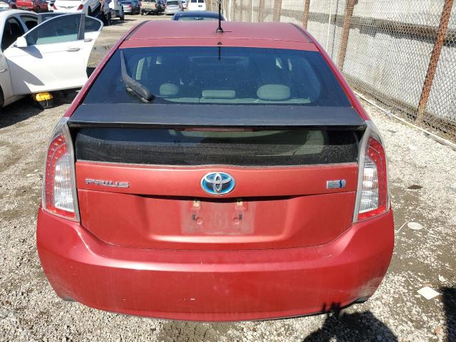JTDKN3DU2C1531367 - 2012 TOYOTA PRIUS 红色 照片 6