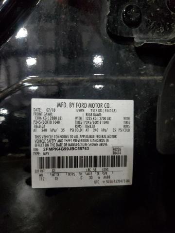 2FMPK4G99JBC55763 - 2018 FORD EDGE SE Қара фото 13