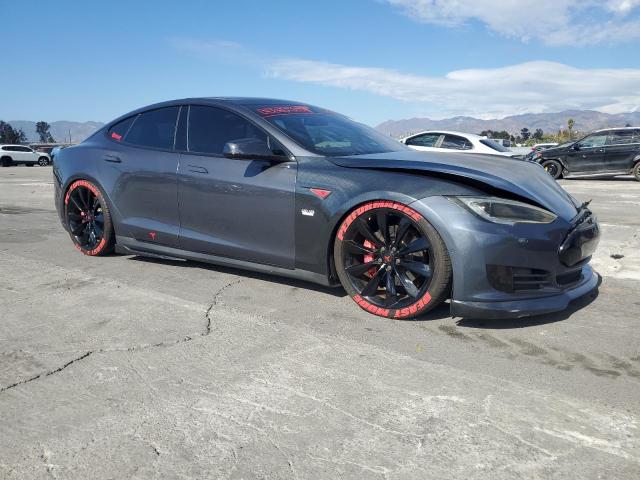 5YJSA1H29EFP69154 - 2014 TESLA MODEL S ვერცხლისფერი ფოტო 4