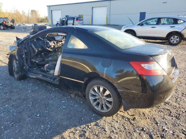 2HGFG12859H516542 - 2009 HONDA CIVIC EX BLACK photo 2