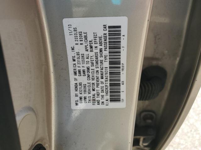 1HGCR2F77EA076319 - 2014 HONDA ACCORD EX TAN photo 12