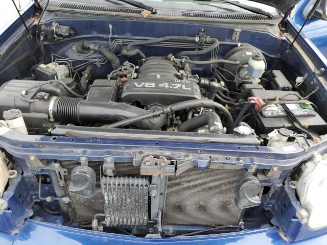 5TBET34175S485025 - 2005 TOYOTA TUNDRA DOUBLE CAB SR5 BLUE photo 11