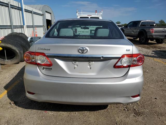 2T1BU4EE5BC631506 - 2011 TOYOTA COROLLA BASE SILVER photo 6