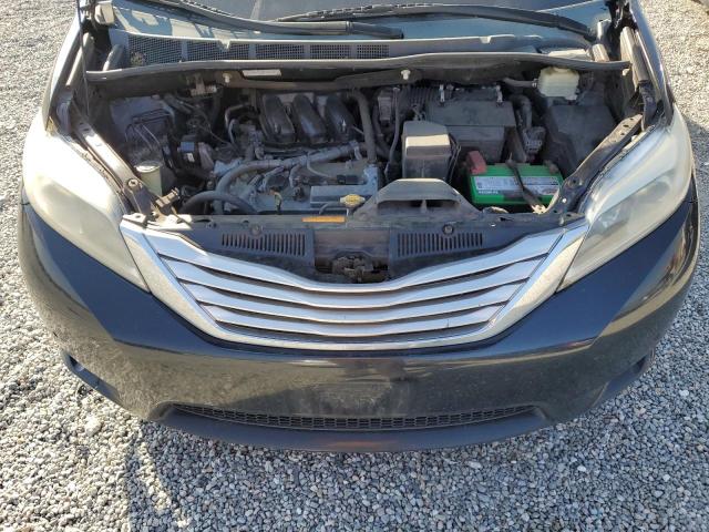 5TDDK3DC2FS094583 - 2015 TOYOTA SIENNA XLE أسود صورة 12