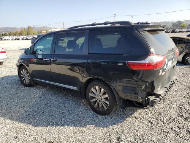 5TDDK3DC2FS094583 - 2015 TOYOTA SIENNA XLE أسود صورة 2
