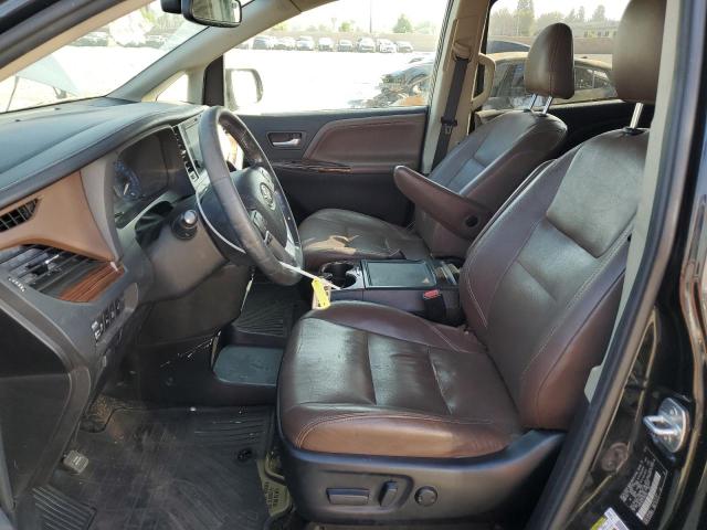 5TDDK3DC2FS094583 - 2015 TOYOTA SIENNA XLE أسود صورة 7