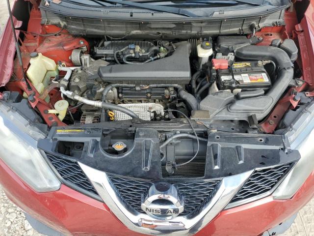 5N1AT2MV7EC857933 - 2014 NISSAN ROGUE S RED photo 12