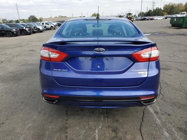 3FA6P0D94DR240016 - 2013 FORD FUSION TITANIUM BLUE photo 6