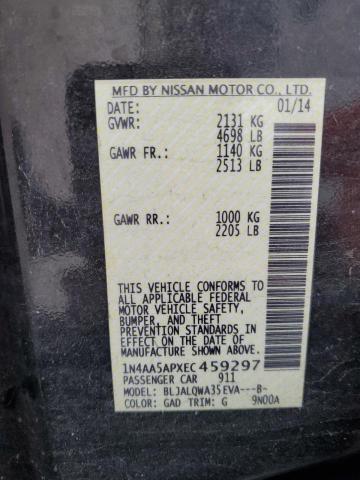 1N4AA5APXEC459297 - 2014 NISSAN MAXIMA S Qara foto 13