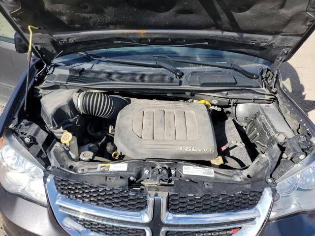 2C4RDGCG4GR140629 - 2016 DODGE GRAND CARAVAN SXT GRAY photo 12