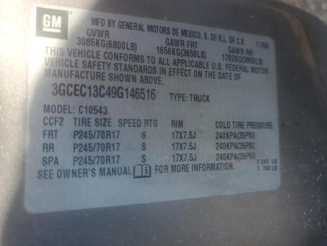 3GCEC13C49G146516 - 2009 CHEVROLET SILVERADO C1500 Silber Foto 12