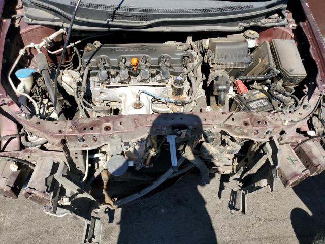 19XFB2F87DE024192 - 2013 HOND CIVIC EX BURGUNDY photo 11
