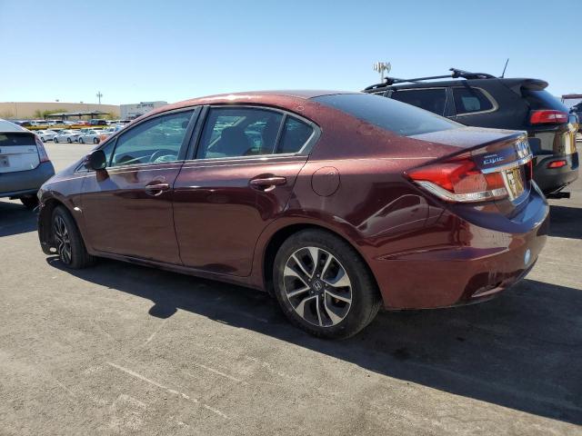 19XFB2F87DE024192 - 2013 HOND CIVIC EX BURGUNDY photo 2