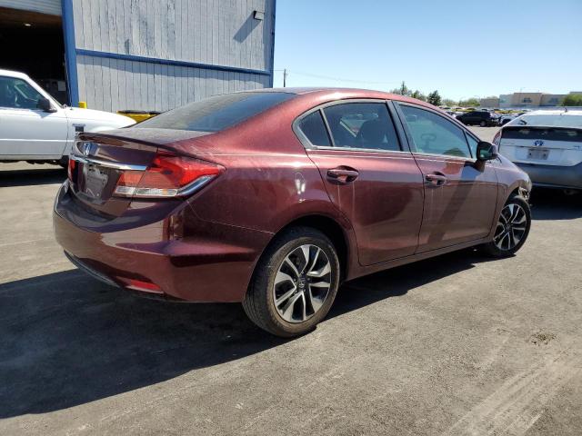 19XFB2F87DE024192 - 2013 HOND CIVIC EX BURGUNDY photo 3