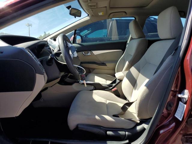 19XFB2F87DE024192 - 2013 HOND CIVIC EX BURGUNDY photo 7