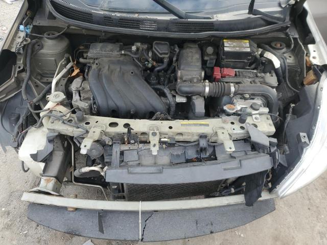 3N1CN7AP2DL869150 - 2013 NISSAN VERSA S GRAY photo 11