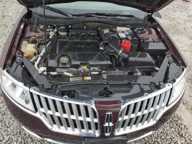 3LNHL2JC9CR825288 - 2012 LINCOLN MKZ BURGUNDY photo 11
