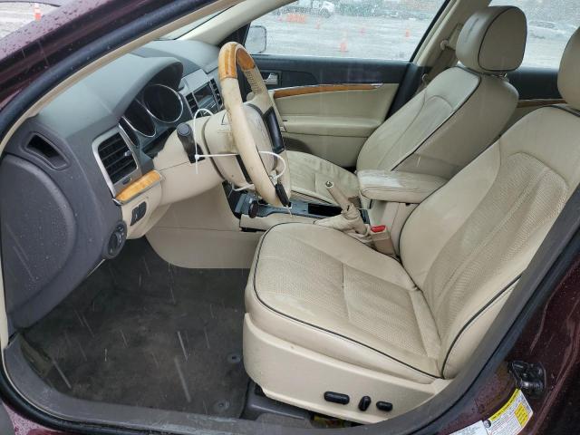 3LNHL2JC9CR825288 - 2012 LINCOLN MKZ BURGUNDY photo 7