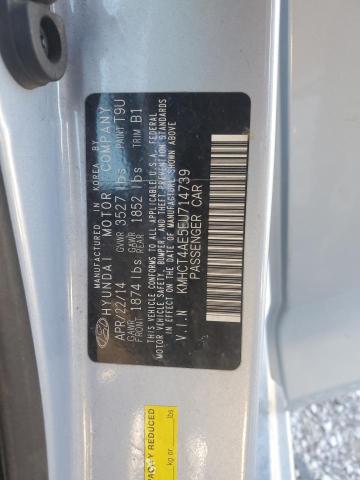 KMHCT4AE5EU714739 - 2014 HYUNDAI ACCENT GLS BLUE photo 12