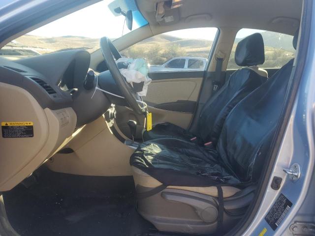 KMHCT4AE5EU714739 - 2014 HYUNDAI ACCENT GLS BLUE photo 7