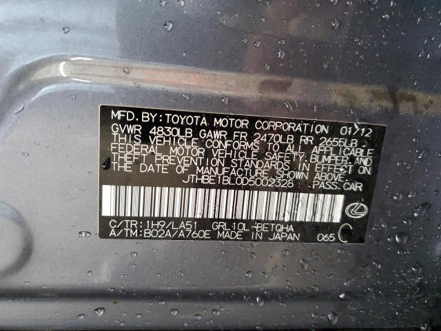 JTHBE1BL0D5002328 - 2013 LEXUS GS 350 Boz foto 12