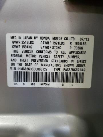 JHMGE8G36DC063122 - 2013 HOND FIT Silber Foto 14