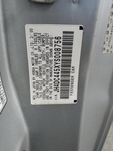 JH4DC445XYS008756 - 2000 ACURA INTEGRA LS 银色 照片 12