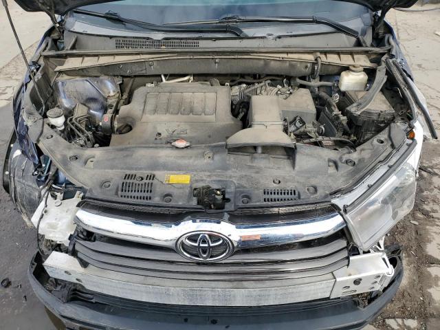 5TDJKRFH6GS253752 - 2016 TOYOTA HIGHLANDER XLE BLUE photo 12