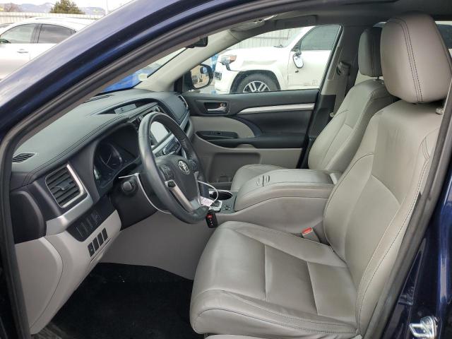 5TDJKRFH6GS253752 - 2016 TOYOTA HIGHLANDER XLE BLUE photo 7