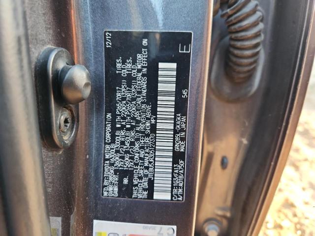 JTEBU5JR3D5127370 - 2013 TOYOTA 4RUNNER SR5 GRAY photo 14