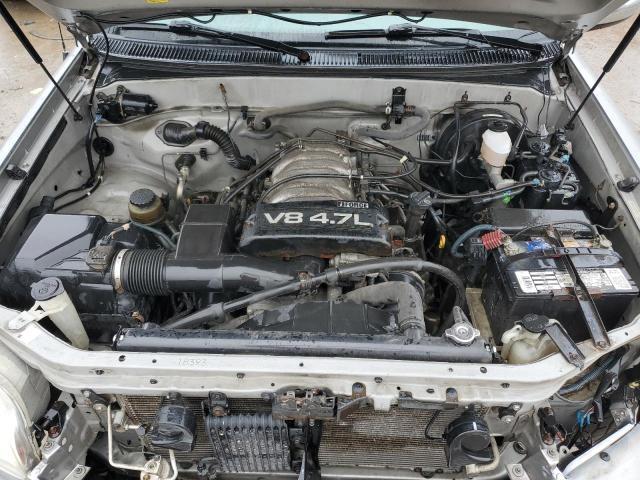 5TBBT44132S303860 - 2002 TOYOTA TUNDRA ACCESS CAB ვერცხლისფერი ფოტო 11