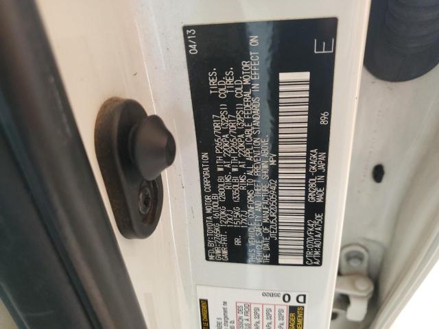 JTEZU5JR2D5059402 - 2013 TOYOTA 4RUNNER SR5 Ақ фото 13