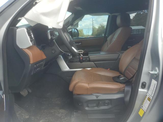 5TFMA5AB0NX005774 - 2022 TOYOTA TUNDRA CREWMAX PLATINUM SILVER photo 7