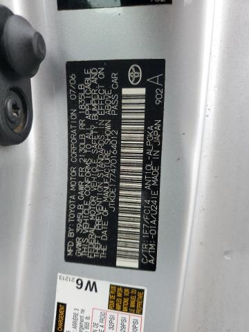 JTKDE177470164012 - 2007 TOYOTA SCION TC ვერცხლისფერი ფოტო 12