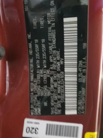 5TDDZ3DCXLS241658 - 2020 TOYOTA SIENNA XLE 栗色 照片 13