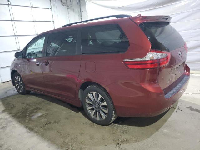 5TDDZ3DCXLS241658 - 2020 TOYOTA SIENNA XLE 栗色 照片 2