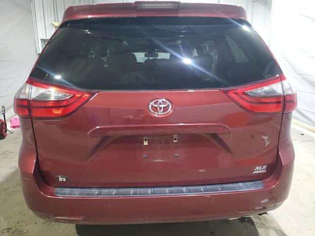 5TDDZ3DCXLS241658 - 2020 TOYOTA SIENNA XLE 栗色 照片 6