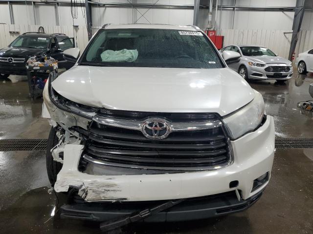 5TDJKRFHXGS269162 - 2016 TOYOTA HIGHLANDER XLE Blanc photo 5