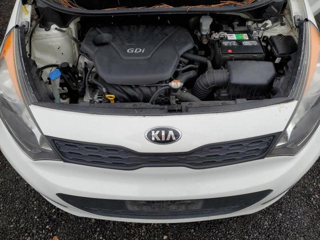 KNADM5A37D6309878 - 2013 KIA RIO LX WHITE photo 11