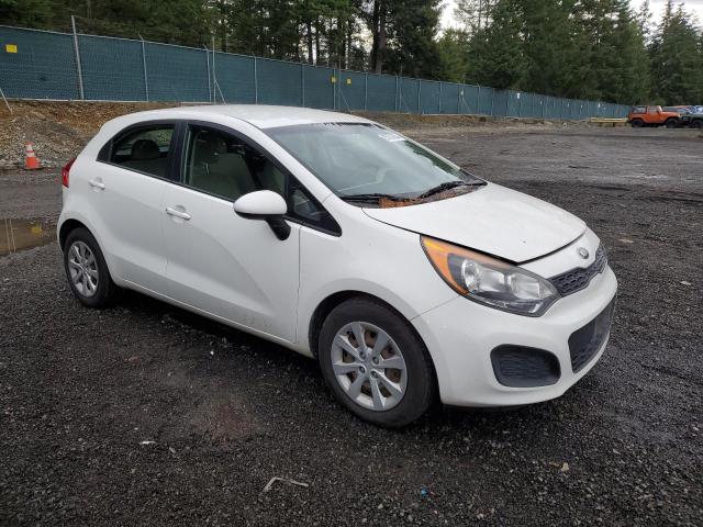 KNADM5A37D6309878 - 2013 KIA RIO LX WHITE photo 4