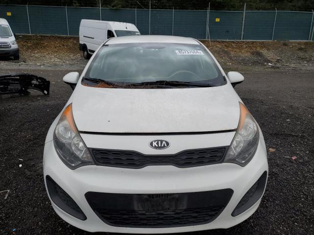 KNADM5A37D6309878 - 2013 KIA RIO LX WHITE photo 5