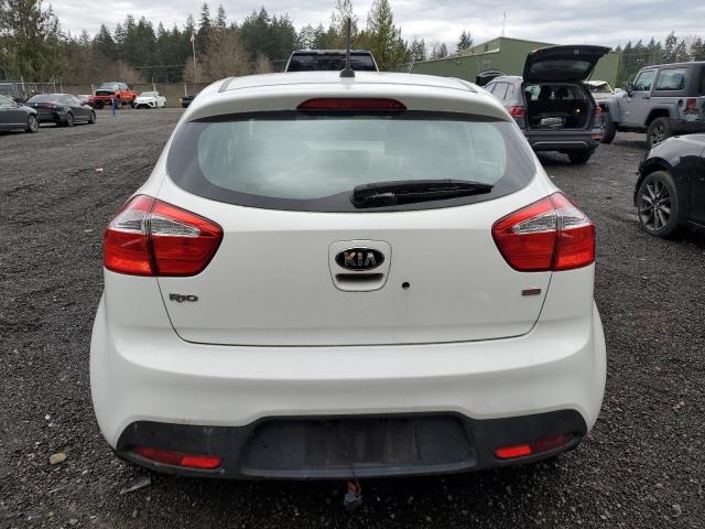 KNADM5A37D6309878 - 2013 KIA RIO LX WHITE photo 6