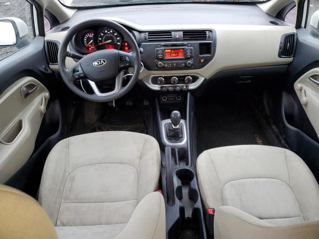 KNADM5A37D6309878 - 2013 KIA RIO LX WHITE photo 8