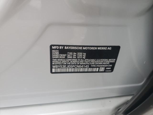 WBY53EJ05PCN64145 - 2023 BMW I7 XDRIVE60 Weiß Foto 13