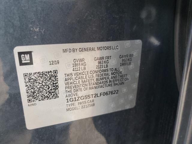 1G1ZG5ST2LF067622 - 2020 CHEVROLET MALIBU RS 灰色 照片 13