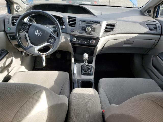 2HGFB2E59CH025520 - 2012 HONDA CIVIC LX BLUE photo 8
