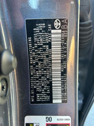 5YFBURHE9FP192406 - 2015 TOYT COROLLA L GRAY photo 10