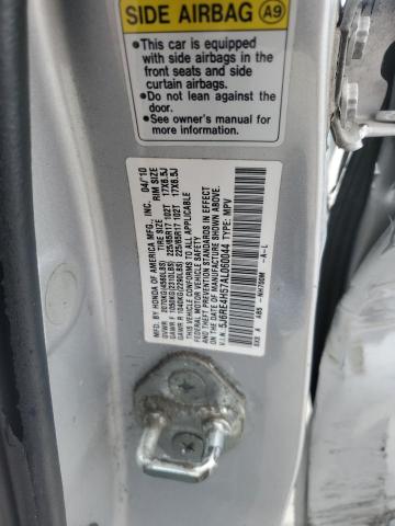 5J6RE4H57AL060044 - 2010 HONDA CR-V EX SILVER photo 14